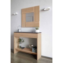 Şkaf Tumba, 128x38x93 sm, laminat, 2 rəng - ZARR023
