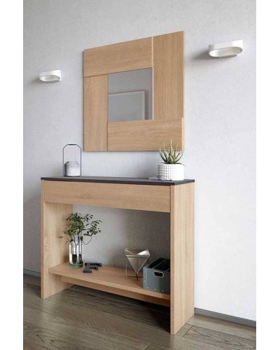 Şkaf Tumba, 128x38x93 sm, laminat, 2 rəng - ZARR023