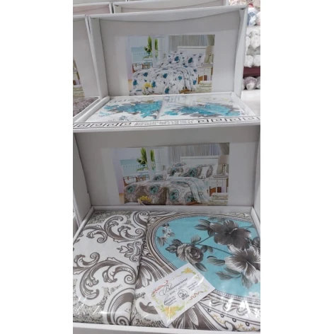 Комплект постельного белья MiraNova FS-166, двуспальный, разноцветный