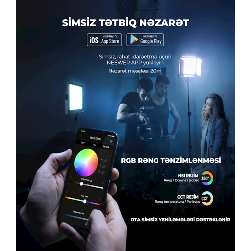 Светодиодная панель Neewer RGB1200 Светодиодная панель Neewer RGB1200