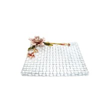 Altlıq Hom-me Magnolia 105806, 28x31x5.5 sm, büllur, şəffaf