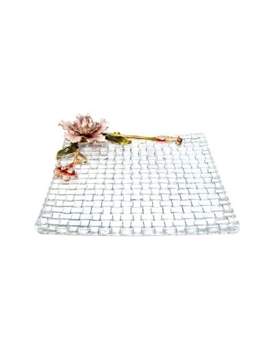 Altlıq Hom-me Magnolia 105806, 28x31x5.5 sm, büllur, şəffaf