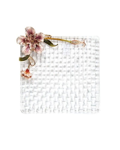 Altlıq Hom-me Magnolia 105806, 28x31x5.5 sm, büllur, şəffaf