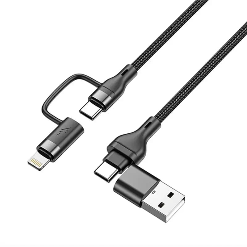 Кабель Aspor USB PD 4в1 100 Вт Кабель Aspor USB PD 4в1 100 Вт