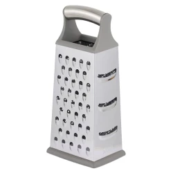 Sürtgəc Werner Fresco 51174, dördtərəfli, paslanmayan polad/plastik, 25 sm, boz