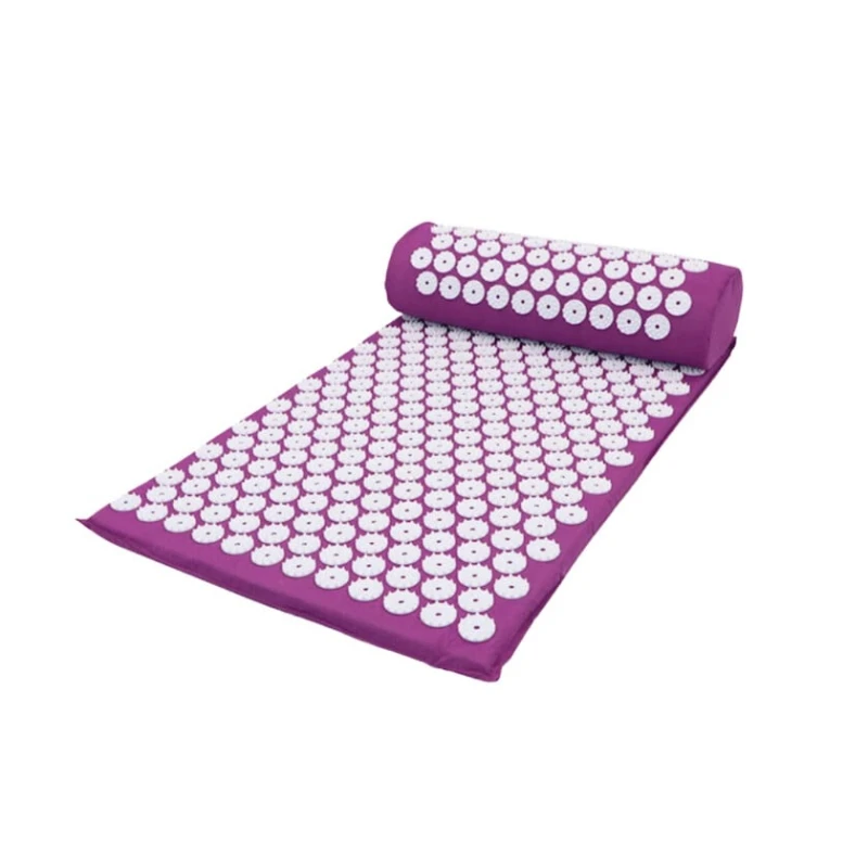 Массажный коврик Kahn_0006, 60x40 см, фиолетовый/белый