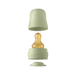 Бутылочка для кормления BIBS Baby Bottle Complete Set 0+ месяцев, 225 мл, стекло/латекс, зеленая Бутылочка для кормления BIBS Baby Bottle Complete Set 0+ месяцев, 225 мл, стекло/латекс, зеленая