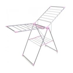 Сушилка для белья Perilla Almine, алюминий, серебристый/розовый, 110х60 см