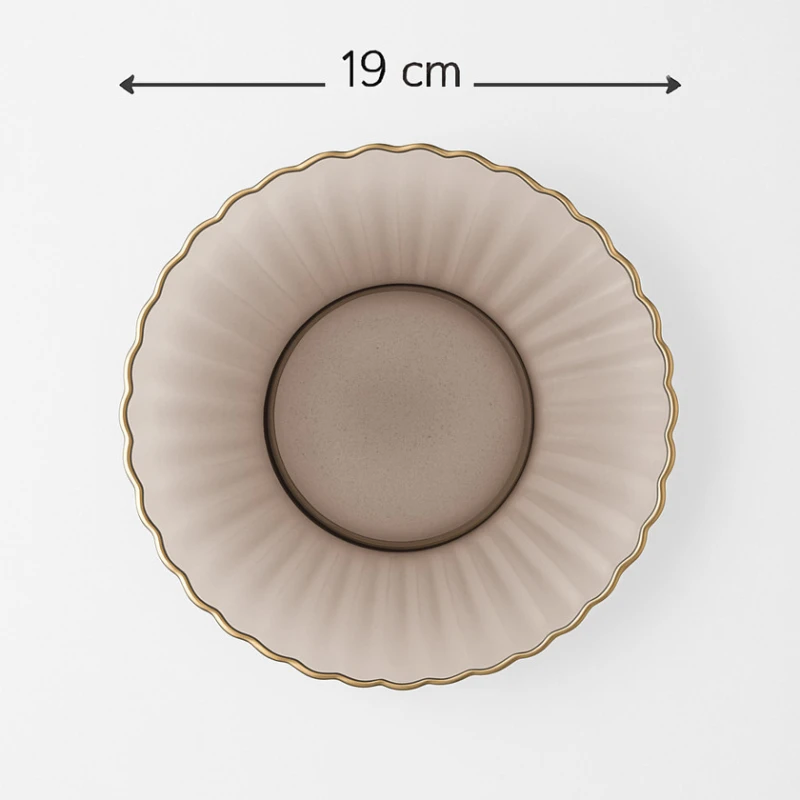 Тарелка Home Depo HOME0102, 19 см, серая Тарелка Home Depo HOME0102, 19 см, серая