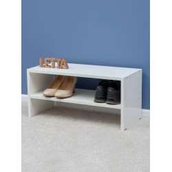 Подставка для обуви Letta, 84х24.5х75 см, ЛДСП, белая