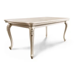 Стол Era Mebel Djakonda, 180/230х100х77.8 см, кремовый Стол Era Mebel Djakonda, 180/230х100х77.8 см, кремовый