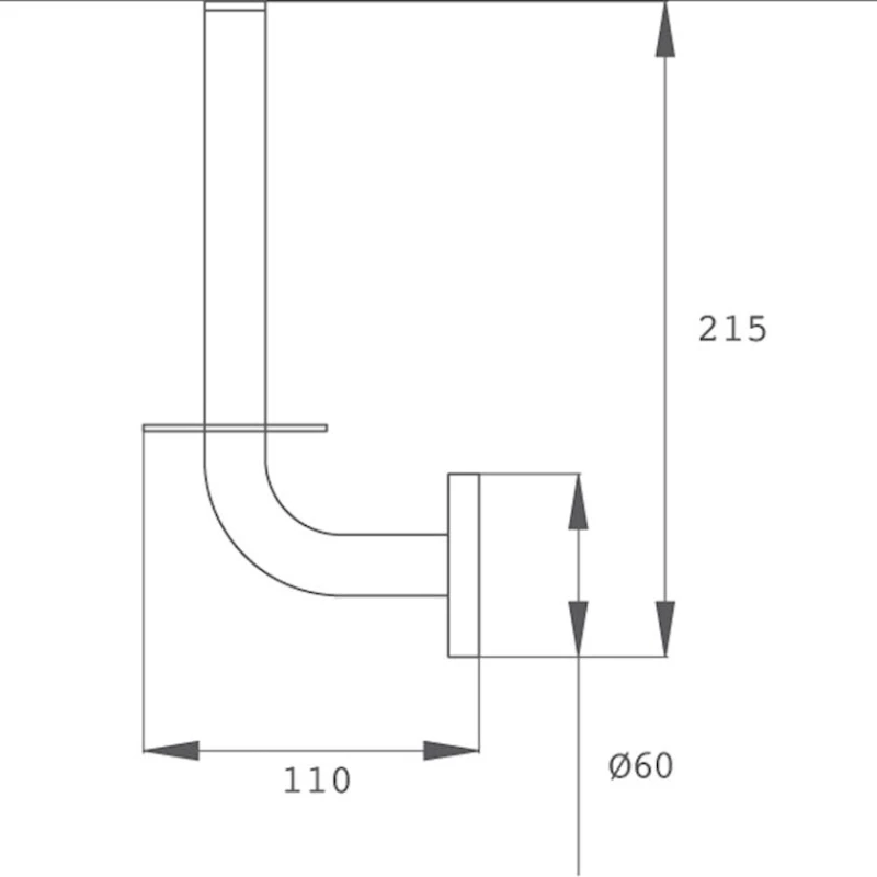 Держатель для туалетной бумаги Teka Alaior 17073020N2, черный