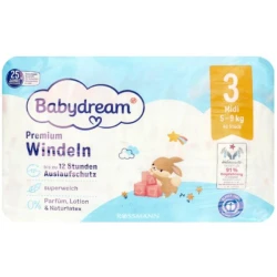 Детские подгузники Babydream Premium, 3(Midi / M), 5-9 кг, 46 шт Детские подгузники Babydream Premium, 3(Midi / M), 5-9 кг, 46 шт