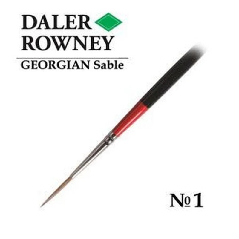 Кисть Daler-Rowney Georgian для масла, натуральная, соболь, №1 Кисть Daler-Rowney Georgian для масла, натуральная, соболь, №1