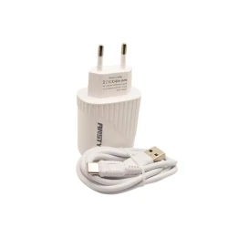 Сетевое зарядное устройство Ansty Q-024-T with Type-C 2in1 3A 18W White