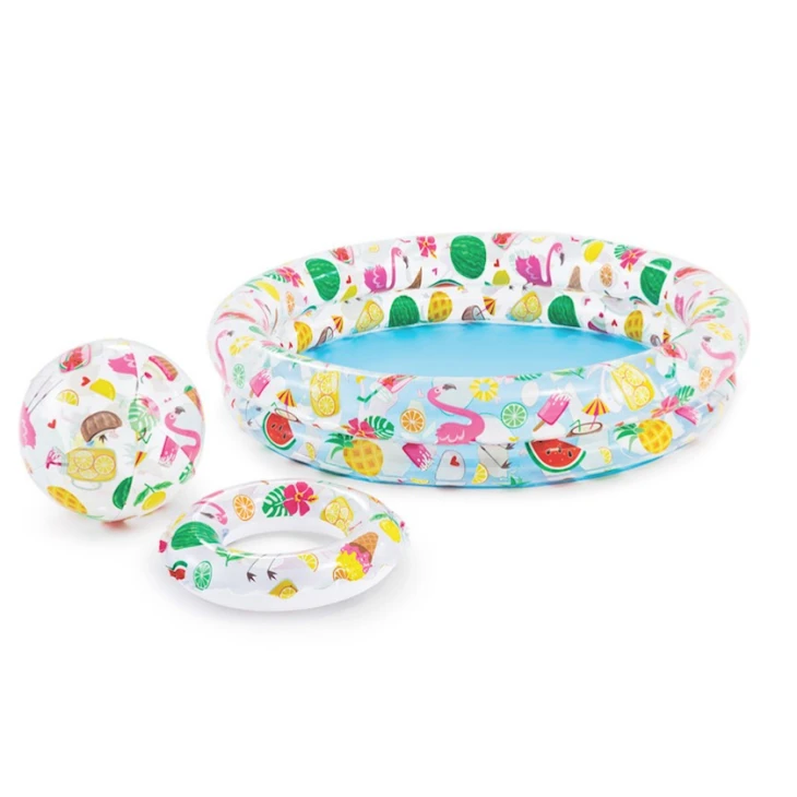 Детский надувной бассейн Intex 59460, разноцветный, 122х25 см, 68 л, 2+ лет