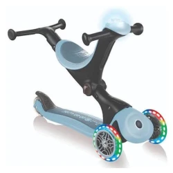 Складной скутер Globber Go Up Deluxe Play Lights, синий/черный