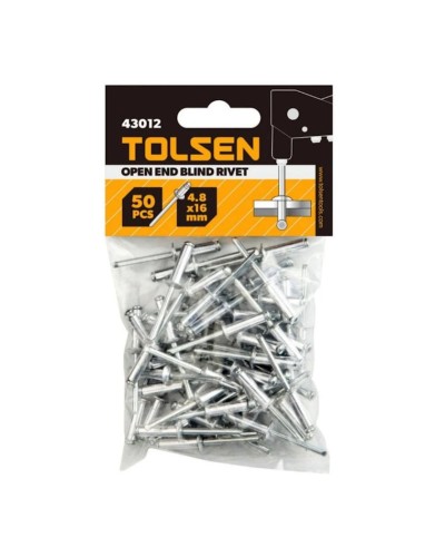 Zaklovka mismarı Tolsen 43012, polad, 4.8x16 mm, 50 əd