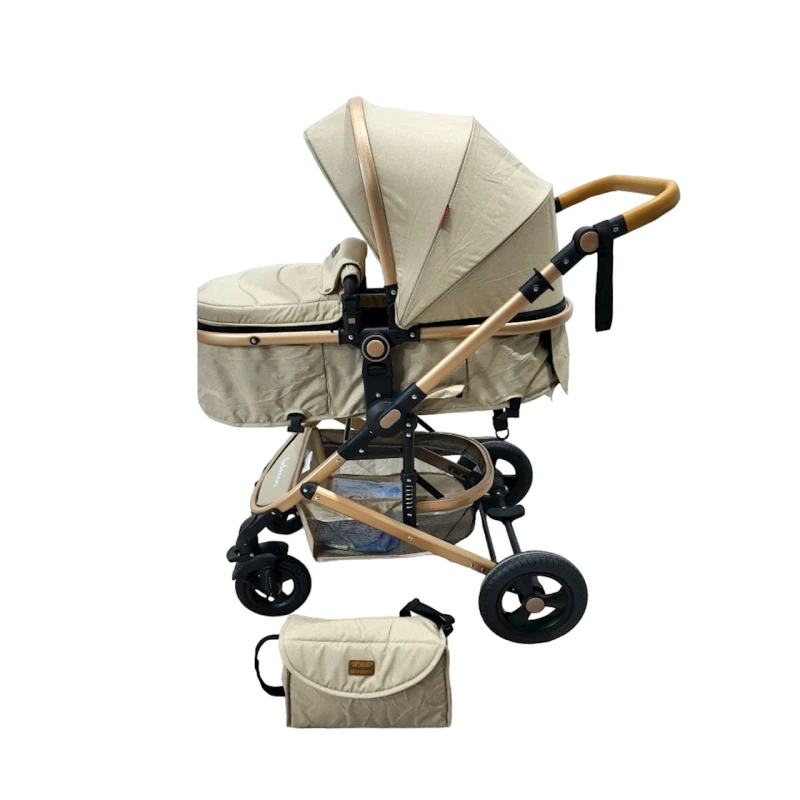 Детская коляска Belecoo 530W, бежевая