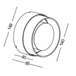 Уличный светильник Lustore LSW358-BK, черный