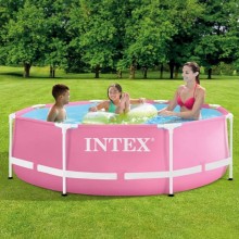 Karkaslı hovuz Intex H28225588290NP, 244x76 sm, 2843 l, çəhrayı
