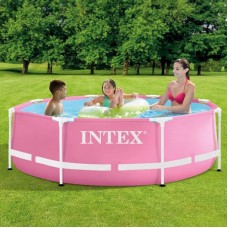 Karkaslı hovuz Intex H28225588290NP, 244x76 sm, 2843 l, çəhrayı