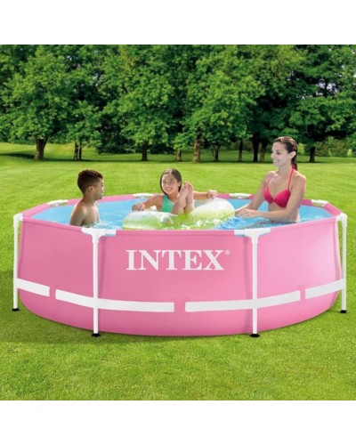 Karkaslı hovuz Intex H28225588290NP, 244x76 sm, 2843 l, çəhrayı