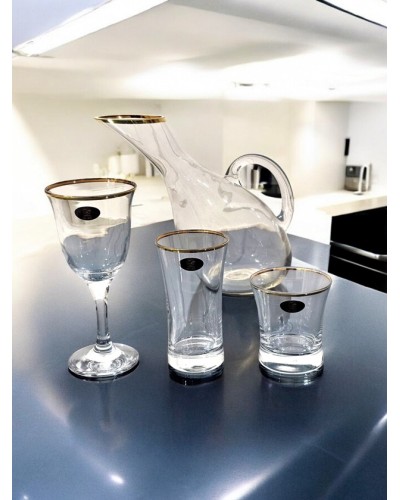 Dəst Gallery Home GH-000188, şüşə, şəffaf, 19 parça