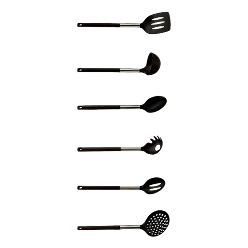 Набор кухонных принадлежностей Arshia Utensil UL110-2557, 7 предметов, нейлон, черный