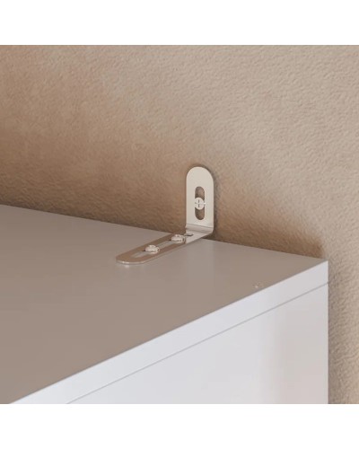 Şkaf Art Mebel Art-100-14, LDSP, ağ, 50x100x210 sm