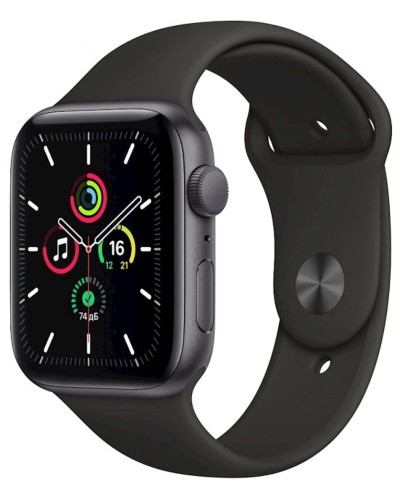 Smart-saat Apple Watch SE 44mm Space Grey with Black Sport Band (MYDT2TU/A)