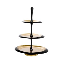 Tort qabı Eichholtz Gitano, 35.5x26x48.5 sm, alüminium, qızılı/qara