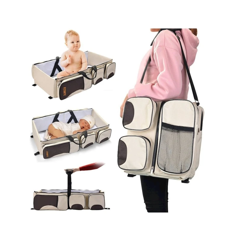 Сумка-люлька трансформер 2 в 1 Baby, бежевый