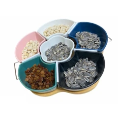 Çərəz qabı altlıq ilə Dispanser 002, taxta/keramika, 35х5 sm, 7 parça