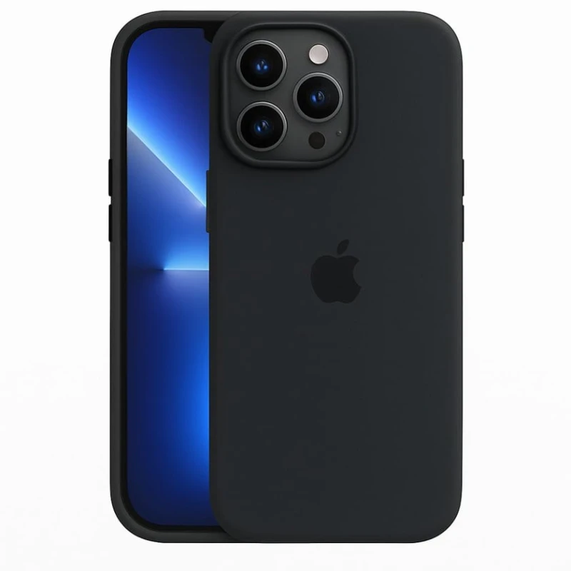 Telefon üçün çexol Apple 14 Pro Silicone black