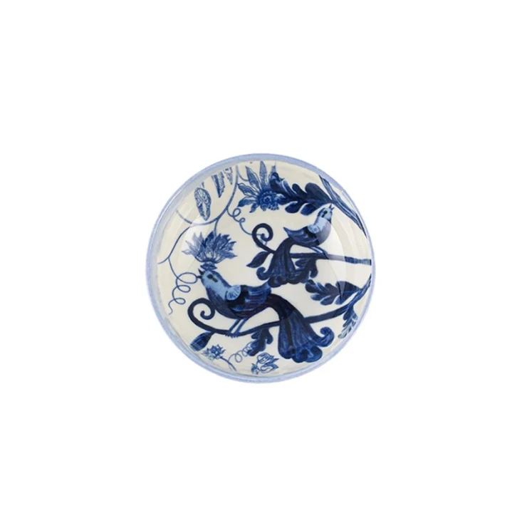 Набор чаш Porland Re-gen Birdsong 04RGA000035, 6 шт, 13 см, фарфор, белый/синий