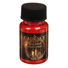 Şamlar üçün boya Cadence Candle Paint Red, 50 ml