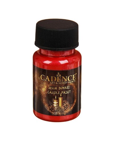 Şamlar üçün boya Cadence Candle Paint Red, 50 ml