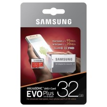 Yaddaş kartı Samsung EVO Plus 32GB microSDHC Class10