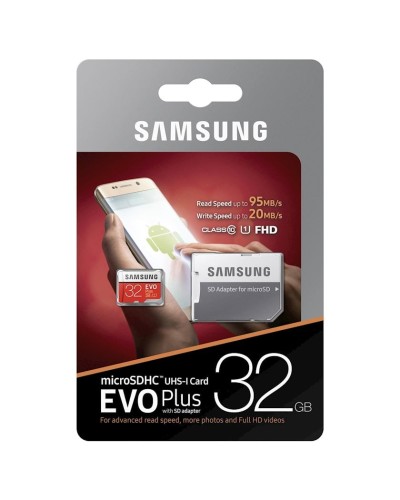Yaddaş kartı Samsung EVO Plus 32GB microSDHC Class10