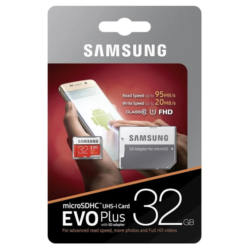 Карта памяти Samsung EVO Plus 32GB microSDHC Class10