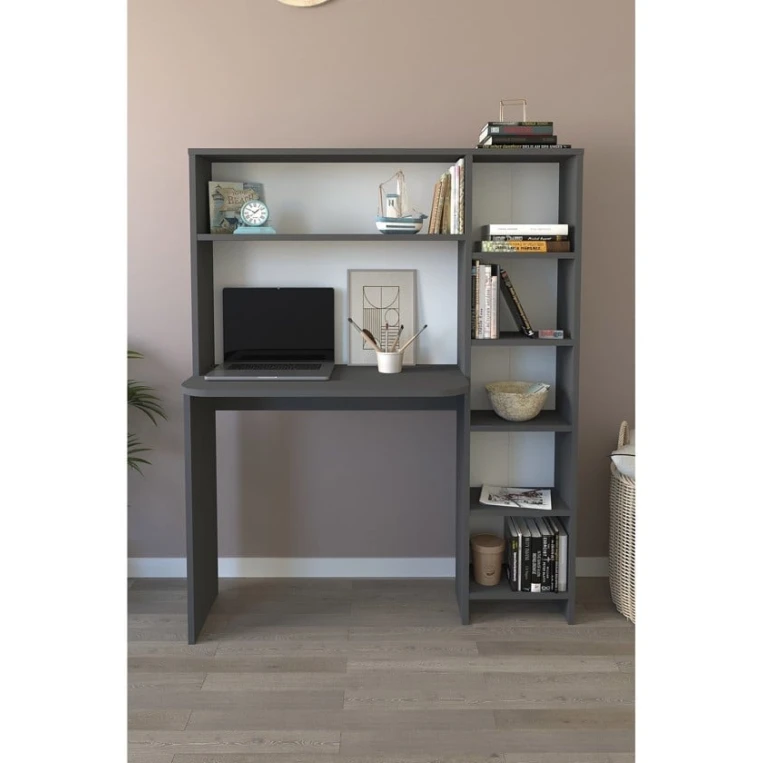 Компьютерный стол Art Mebel 68, серый, 142x114x40 см Компьютерный стол Art Mebel 68, серый, 142x114x40 см