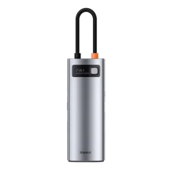 Док-станция Baseus Metal Gleam Series 7-in-1 Multifunctional Type-C HUB Gray