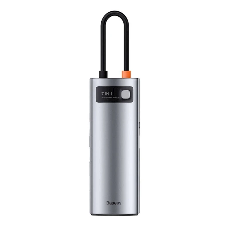 Dok stansiya Baseus Metal Gleam Series 7-in-1 Multifunctional Type-C HUB Gray Dok stansiya Baseus Metal Gleam Series 7-in-1 Multifunctional Type-C HUB Gray