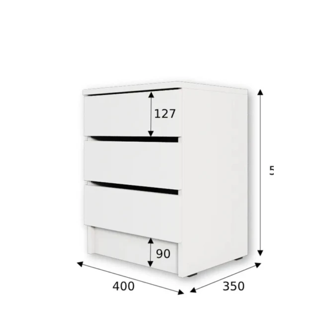 Tumba Ev Plus ev_12116228, LDSP, ağ, 60x40x35 sm Tumba Ev Plus ev_12116228, LDSP, ağ, 60x40x35 sm