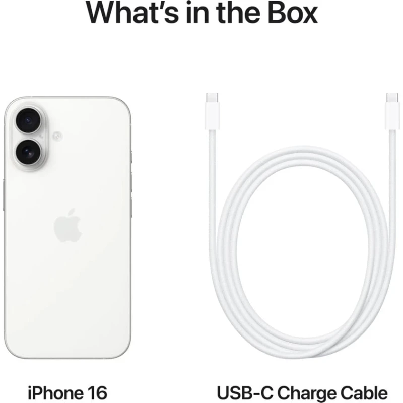 Смартфон Apple iPhone 16 8GB/128GB White MYE93HN/A