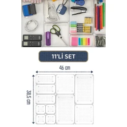 Orqanayzer dəsti Soft Chef SCP11, 11 əd, plastik, şəffaf