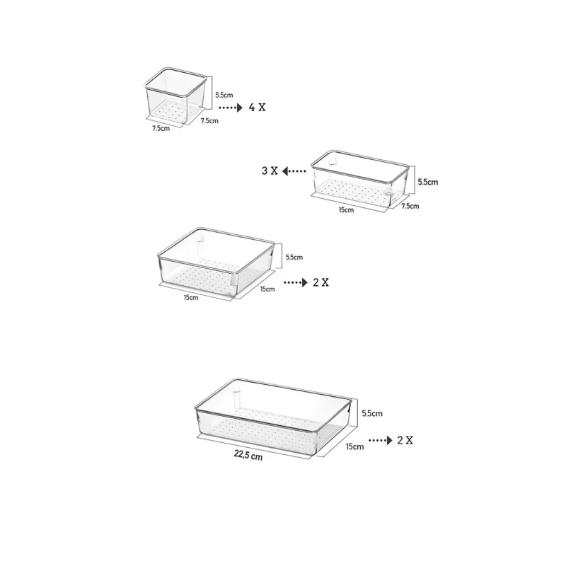 Orqanayzer dəsti Soft Chef SCP11, 11 əd, plastik, şəffaf Orqanayzer dəsti Soft Chef SCP11, 11 əd, plastik, şəffaf