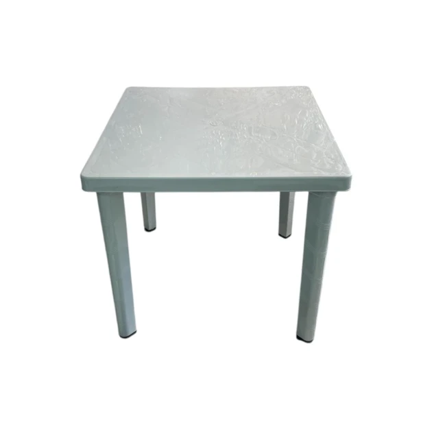 Bağ üçün masa Kapitashi MBL-1185-1, plastik, 80x80 sm, boz