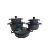 Набор кастрюль Z.H ZGH_00586, гранит, черный, 20/24/28/32 см